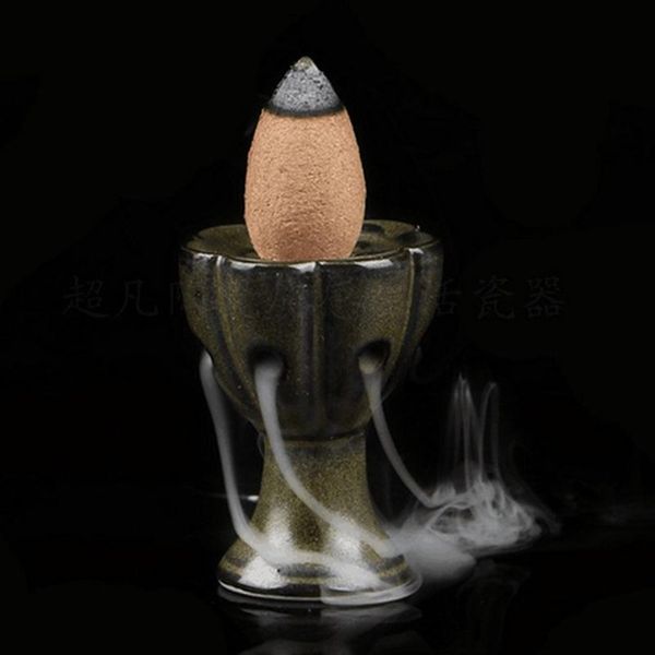 

lotus incense incense burner holder buddhist cones backflow censer yoga studio tea house craft gifts new