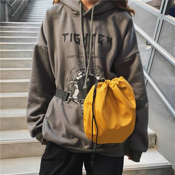 

original design leaning across the texture of bagwomen's personality rope diagonal across men's small chest bag purse bag