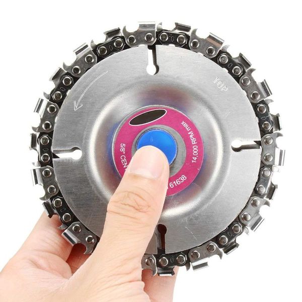 

grinder chain disc wood carving disc 4 inch for 100/115mm angle grinder 22 tooth hoom tools accessories dropshipping