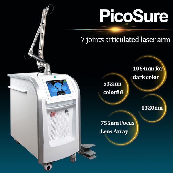 

татуировка удаление устройство лазерного удаления пятно кожи вертикальный q переключился профессиональное пико лазерных пикосекундных красот, Black