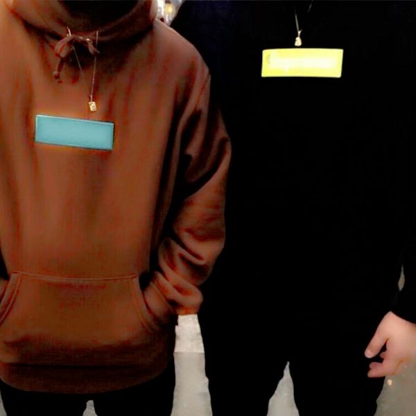 

18fw окно логотип балахон дизайнер crewneck мужских толстовки толстовка пуловеры вышивка письмо печататься новая бренд моды нового высшее ка, Black
