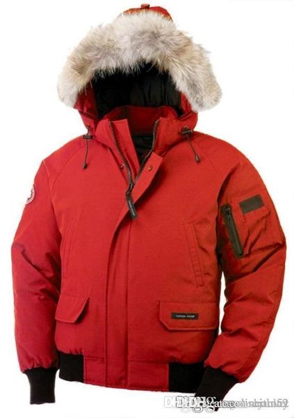 

canada new winter men's down puffer jacket casual brand hoodies down parkas warm ski mens coats black red 200