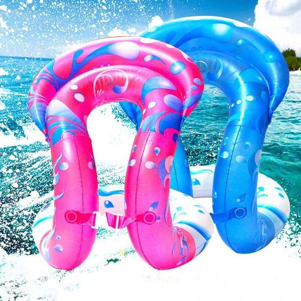 

1 pcs swimming ring u shape inflatable floating swim rings water pool toys swimming laps float circle vest for children adult
