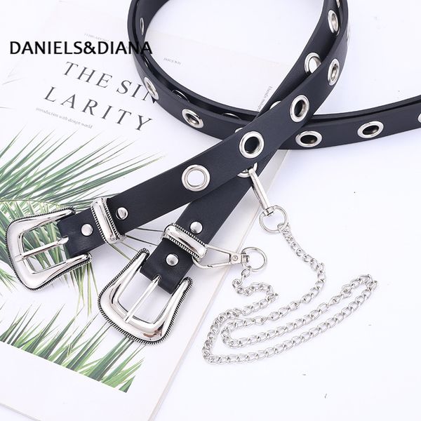

slim waistband female ladies jeans fashion women's new women waist belt strap hollow rivets leather strap for womens, Black;brown