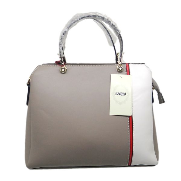 

new style fashion brand design women handbags genuine leather shoulder bags patchwork crossbody bags zipper female briefcase