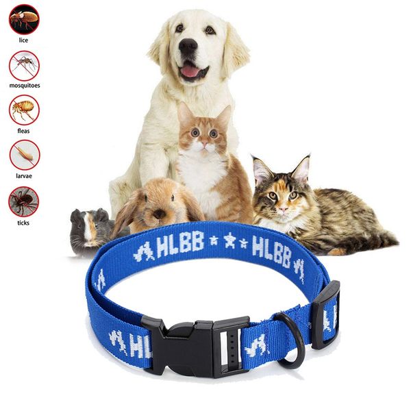 

polyester dogs cats for 4-month effective anti fleas & ticks& mosquitoes pet collar for small dogs 21-30cm blue