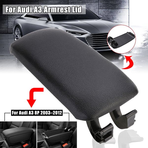 

center console armrest lid cover cap pu leather fits for a3 8p 2003-2012