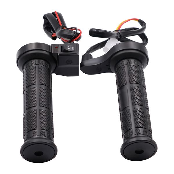

3 in1 motorcycle handlebar electric heated grips handle +voltage +usb charger motorcycle motorbike