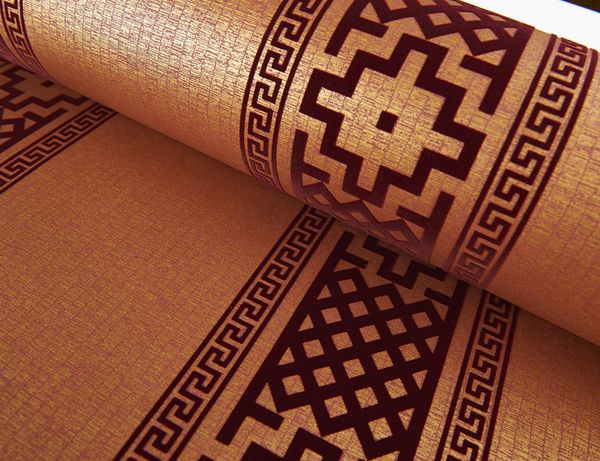 

оптово-современные современные геометрические обои нейтральный греческий ключ дизайн стекаются обои для спальни 0,53 х 10 м рулон