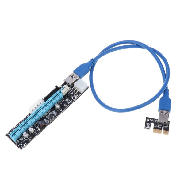 

usb 3.0 1x до 16x pci-e gpu extender riser card адаптер кабель 6 pin