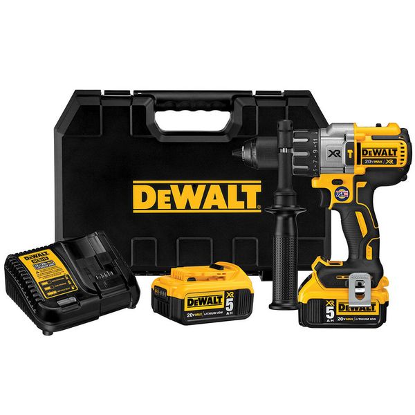 

Dewalt dcd996p2 20 volt 1 2 inch 3 peed 5 0ah lithium ion hammer drill kit