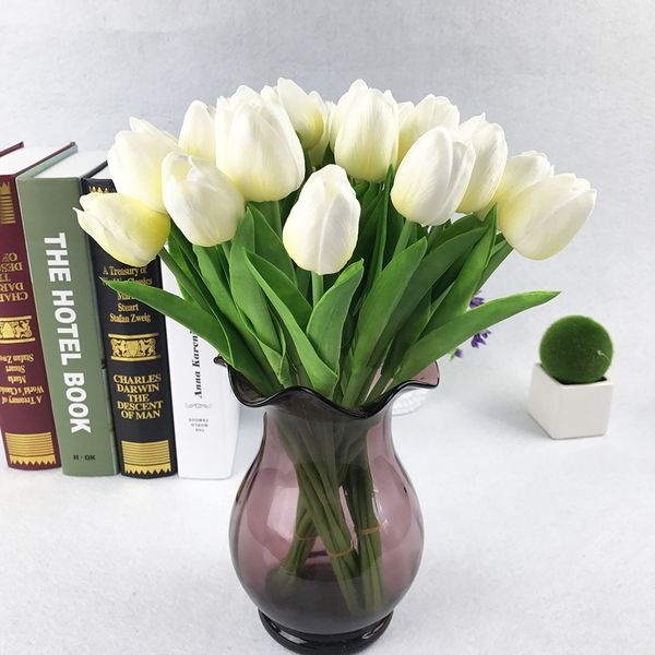 

tulip artificial flower latex real touch bridal wedding bouquet home decor artificial flowers bouquet sale