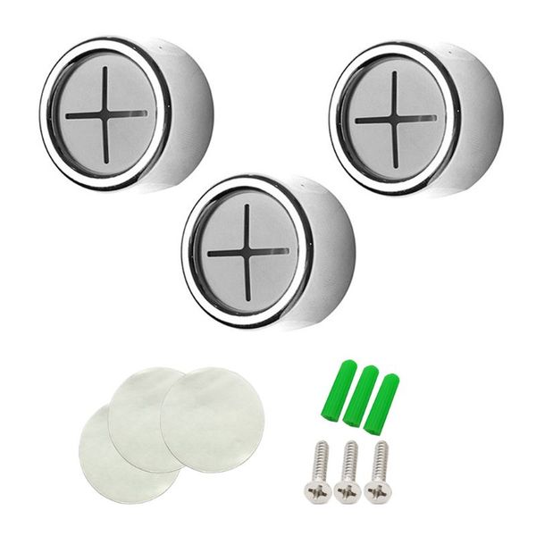

3pcs self adhesive round towel holder wall mount wash cloth clip for bathroom