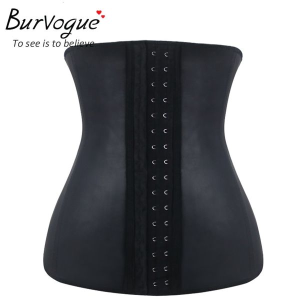 

slimming burvogue latex waist trainer belt cincher corset strap shaper body shaper latex corset shapewear plus size xs-6xl