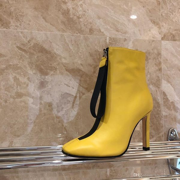 

wholesale ladies brand yellow boots , brand high heel boots,luxury boots, brand sneakers, luxury shoes, made by lamb skin, Black;white