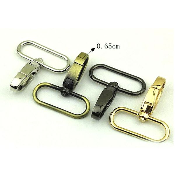 

30pcs 38mm push gate swivel snap hooks clasp, Black