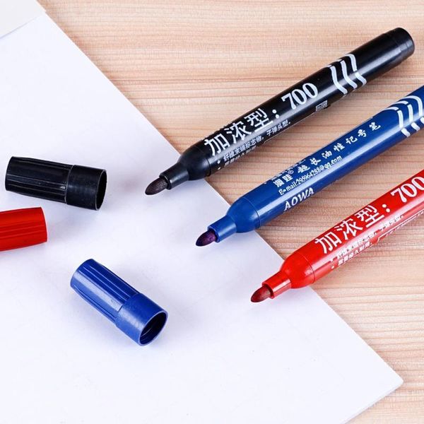 

enriched marker plastic oily waterproof permanent marker pen korean stationery student outdoor marking ink marker