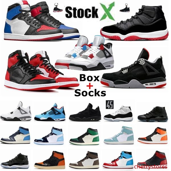 

mens 1 1s travis scotts fearless bred 11 11s concord 45 space jam men basketball shoes white cement 4 4s what the women sport designer shoe