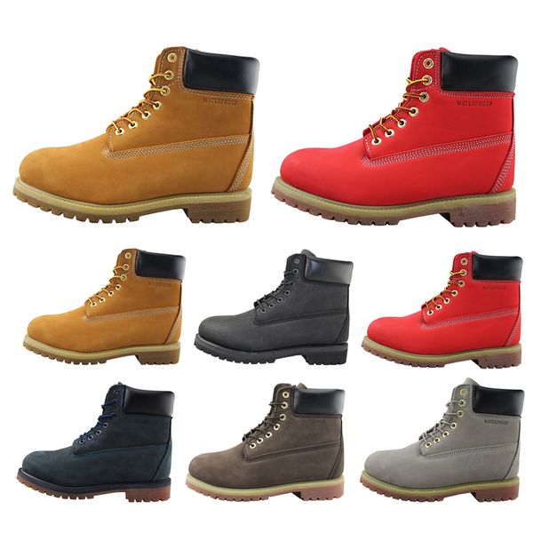 

mens waterproof nubuck leather work boots casual oil and slip resistant safety hiking ankle shoes for men, Black