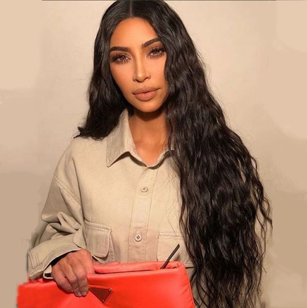 

2020 новый стиль моды glueless естественной волна фронт шнурок парики естественного цвет парики полный шнурок парики жаропрочного для чернок, Black;brown