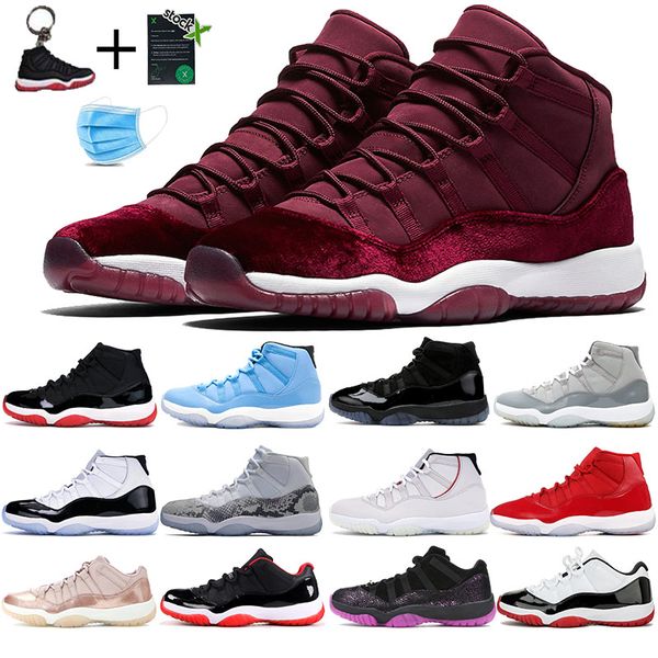 

11 11С всячески препятствовать наследница ночи разводят баскетбол обувь темно-бордовый Пантон 45 Конкорд легенда синий классный серый Космический джем мужчины женщины дизайнер тренеров