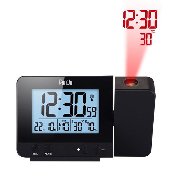 

projection alarm clock with temperature and time projection display time temperature desk clock office home decor