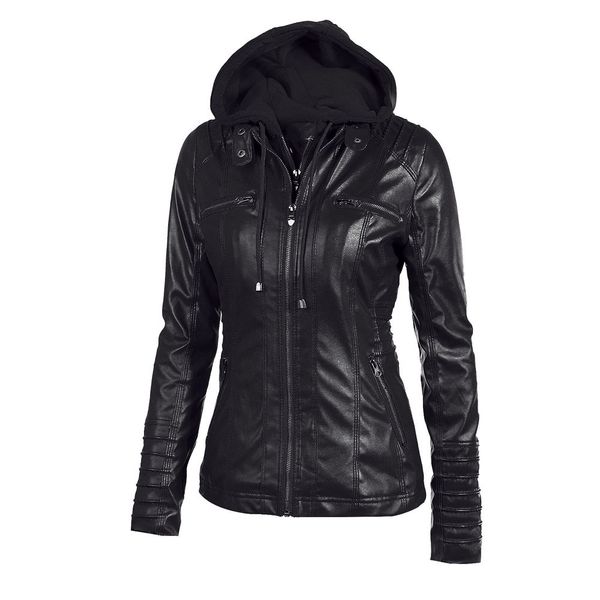 

telotuny european and american style slim hooded female coat overcoat autumn jacket women leather female jacket jl 25, Blue;gray
