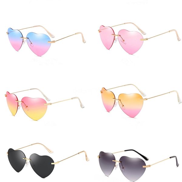 

2020 new zuan mei heart-shaped sunglasee men polarized dazzle classic sunglass for women with original box #71376, White;black