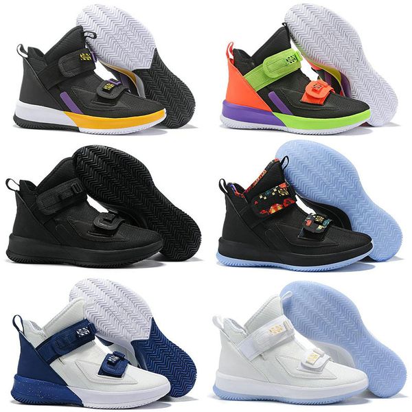 

2019 soldier 13 xiii triple black white gold ice blue mens basketball shoes soldiers 13s pull shoelaces sport sneaker des chaussures zapatos