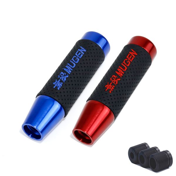 

new 13cm mugen aluminum with pvc leather gear shift knob for acura