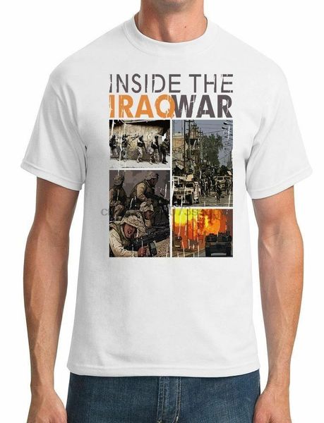 

inside the iraq war - - mens t-shirt, White;black