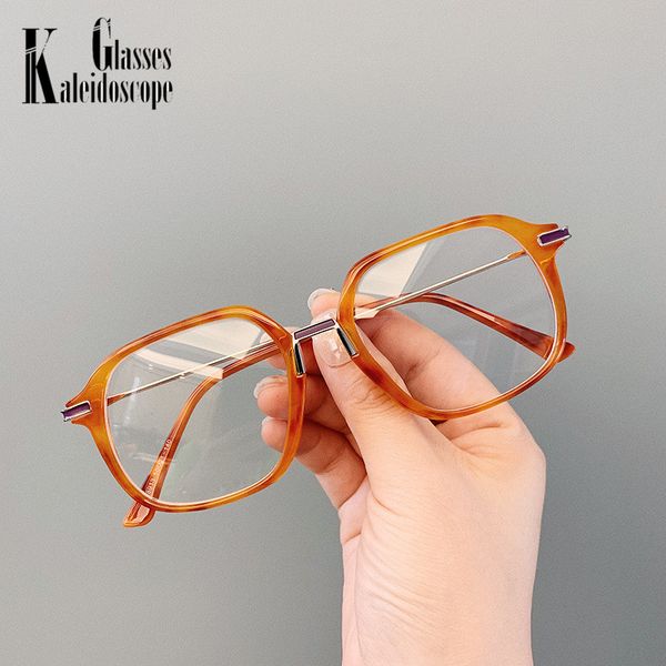 

new 2020 eyeglasses frame metal thin legs retro eyeglasses men women transparent spectascle frames, Black