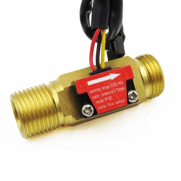 

water fuel flow meter sensor counter hall flowmeter pool float switch for water heater with brass vlaue dn15 g1/2 1-25l/min