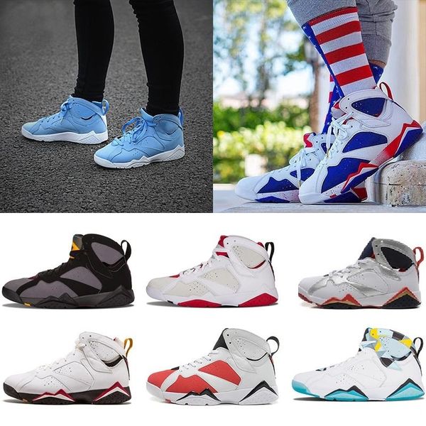 

new 7 hare university blue french blue gmp raptor 7s men women basketball shoes bordeaux olympic tinker alternate easter eggs j7 sneakers
