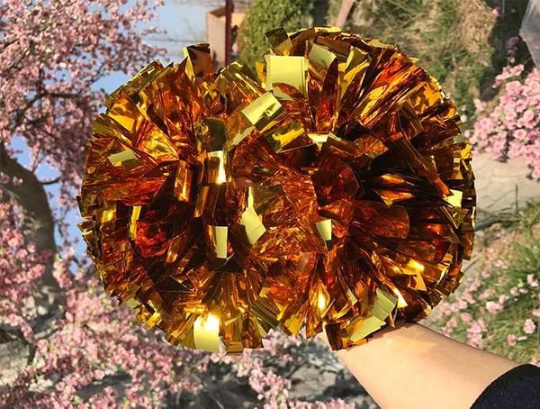 

10pcs 1,000*3/4" fully handle cheerleading poms cheerleader pom pom
