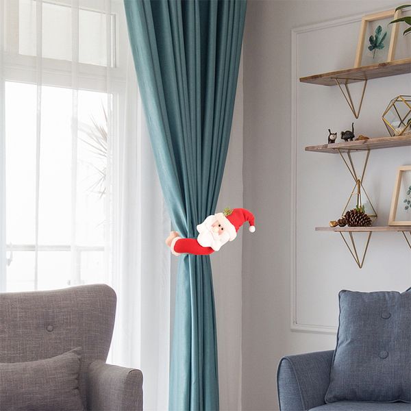 

cloth art curtain buckle christmas doll button hanging curtain tieback beautiful window diy holder fixed home decor bandage