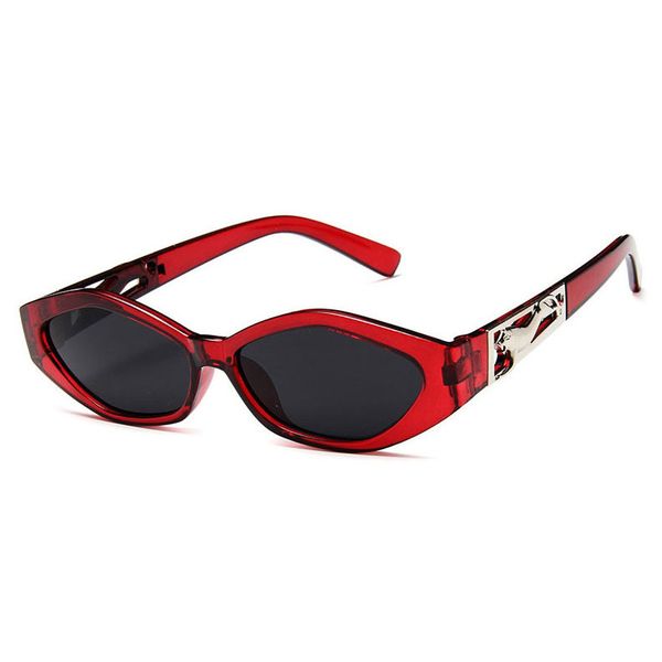 

new fashion leopard cat eye sunglasses women's erika glasses designer brand sunglasses small box leopard uv400 lens to send box, White;black