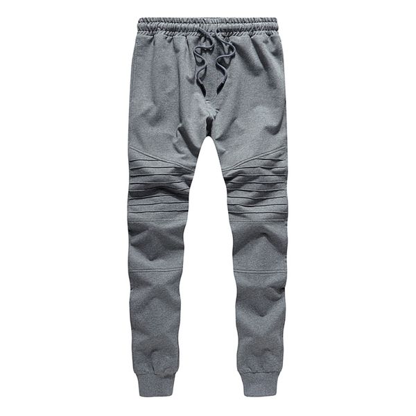 

новые мужские бегуны мужские брюки повседневные брюки спортивные штаны jogger серый повседневная эластичный хлопок gyms фитнес тренировочные, Black
