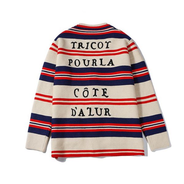 

женская марка knit кардигана свитера бренд для молодежи девочек stripe tops теплый свитер кнопки новая мода 2020 марка одежда новое прибытие, White;black