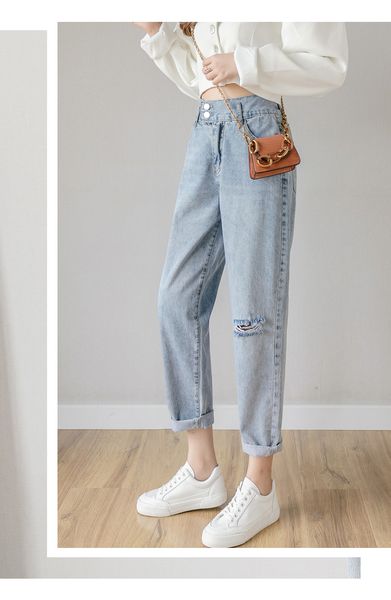 

violet women's tailored waist and hip princess jeans bk3914, Blue