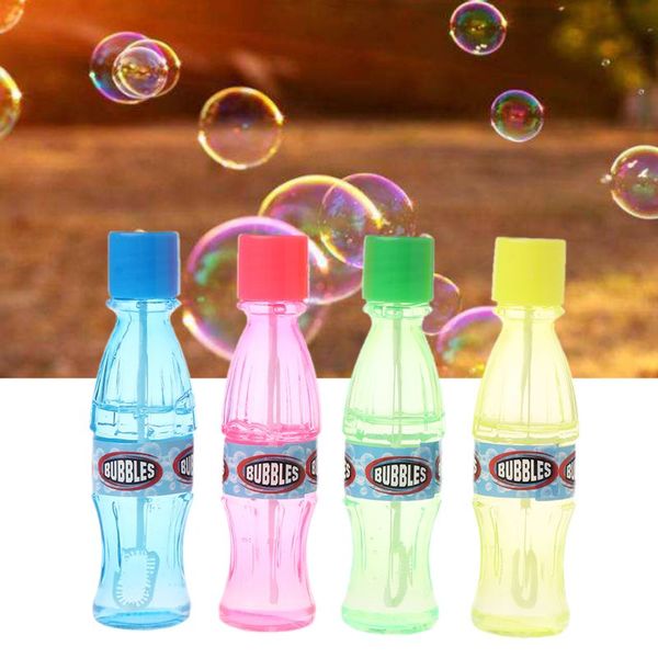 

4 pcs super magic bubble soap cola bottles won't burst bubbles blower magic toy party favors bubbles maker kids outdoor