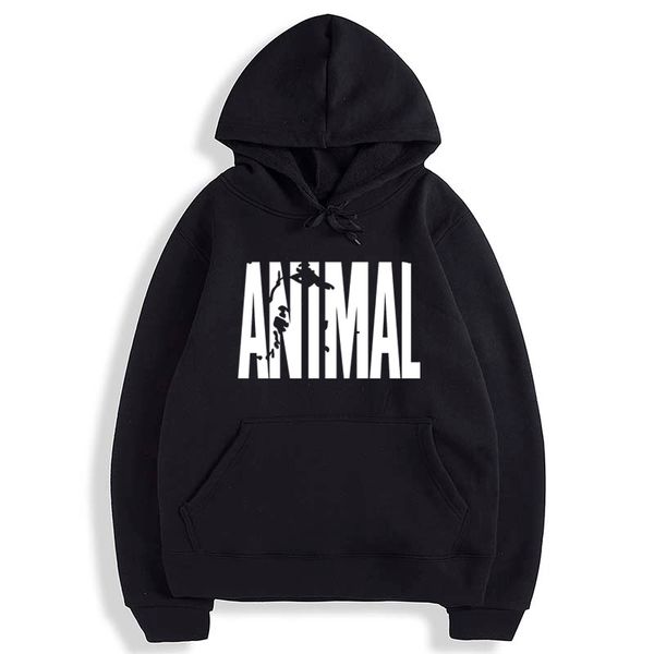 

bodybuilding animal hoodies men crossfit fitness loose fit gyms musclefitting male sweatshirt 2018 spring winter fleece hoodie, Black