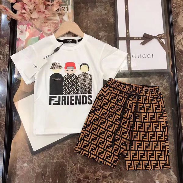 

К 2020 году новые мальчики летняя одежда дети спорт футболка с коротким мальчика костюм спортивный костюм Детская одежда Набор детской одежды