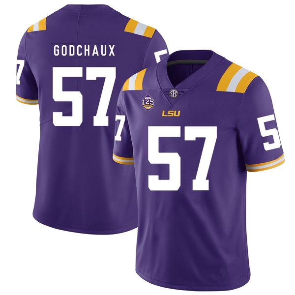 

justin jefferson stitched youth lsu tigers jontre kirklin devonta lee terrace marshall jr. college football jersey purple white, Black