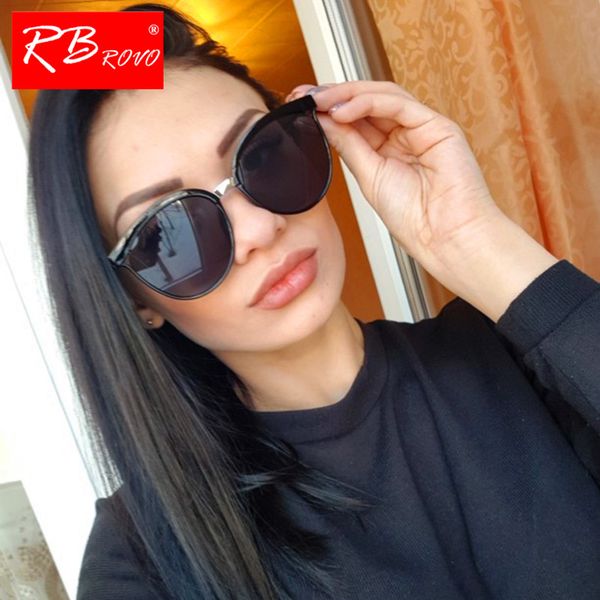 

rbrovo 2020 fashion luxury sunglasses women candies cateye vintage eyewear classic retro outdoor shopping lentes de sol mujer, White;black