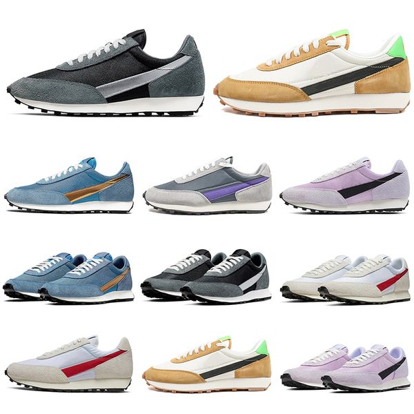 

2020 waffle daybreak sp casual shoes men women sneakers metallic gray blue pink running shoe sports size 36-45
