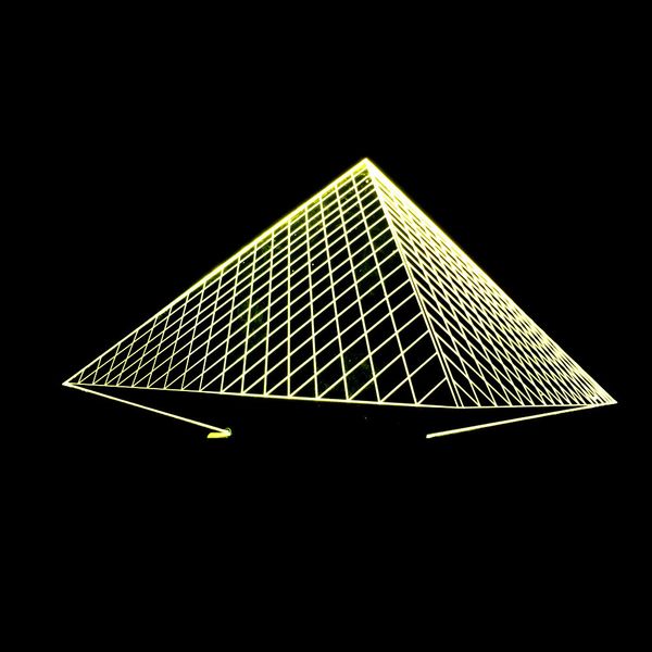 

pyramid colorful 3d lamp led second gram force vision three-dimensional lamp gradual change colorful small night-light atmosphere lamp