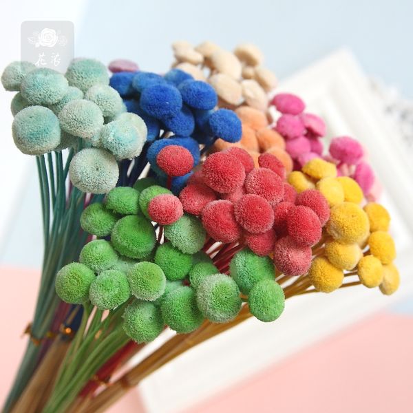 Bottone di fiori secchi di alta qualità crisantemo fiori artificiali decorazioni per fattorie foto puntelli decorazione di nozze sfondo muro di fiori