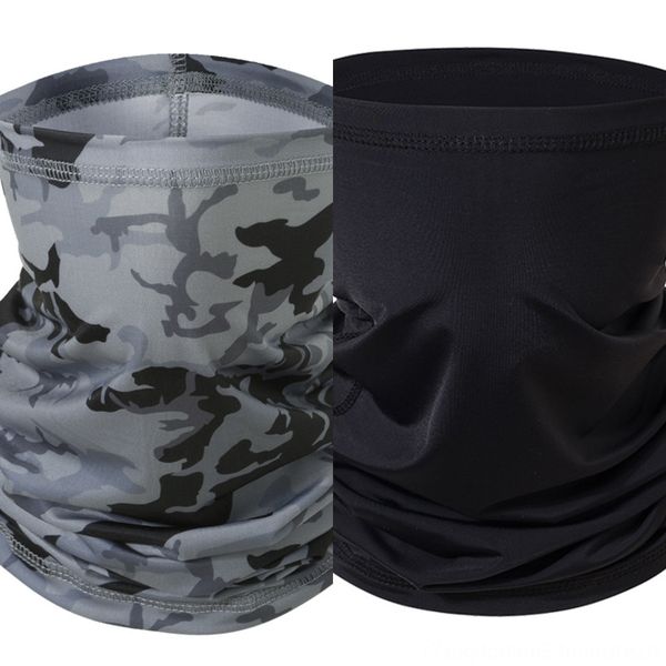 

aqdev 3d printing magic scarf sports cycling face mask neck cover scarf anti-uv half bandana outdoor multi-function headwear 2020, Black
