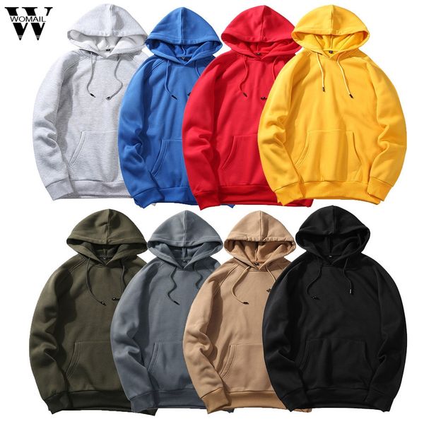 

2019 casual men's hoodies autumn winter coat male hoodies solid color men hip hop street wear sweatshirts skateboard hooded, Black
